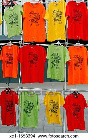 t-shirts, fira modernista? 11, Canet de Mar, Catalonia, Spain. View Large Photo Image Picture - t-shirts, fira modernista? 11, Canet de Mar, Catalonia, Spain.. Fotosearch