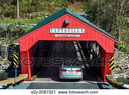 Taftville covered bridge, Vermont, USA. View Large Photo Image Stock Image - Taftville covered bridge, Vermont, USA.. Fotosearch