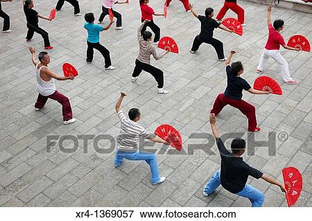 Stock Photo - Tai chi, Anshun, Guizhou, China. Fotosearch