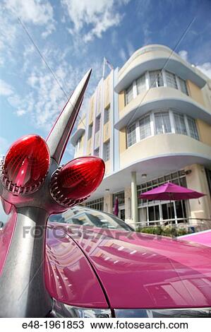 TAIL LIGHTS PINK 1959 CADILLAC EL DORADO MARLIN HOTEL COLLINS AVENUE MIAMI BEACH FLORIDA USA. View Large Photo Image Stock Image - TAIL LIGHTS PINK 1959 CADILLAC EL DORADO MARLIN HOTEL COLLINS AVENUE MIAMI BEACH FLORIDA USA.. Fotosearch