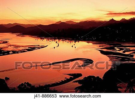 Tairua Harbour in evening Coromandel Peninsula New Zealand View Large Photo Image Stock Image - Tairua Harbour in evening Coromandel Peninsula New Zealand. Fotosearch