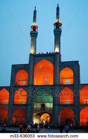 Takyeh Amir Chakhmagh or Chakhmaq complex. Yazd. Iran View Large Photo Image Stock Image - Takyeh Amir Chakhmagh or Chakhmaq complex. Yazd. Iran. Fotosearch