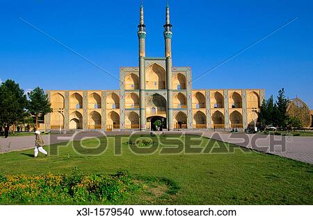 Stock Image - Takyeh Amir Chakhmagh or Chakhmaq complex Yazd Iran. Fotosearch