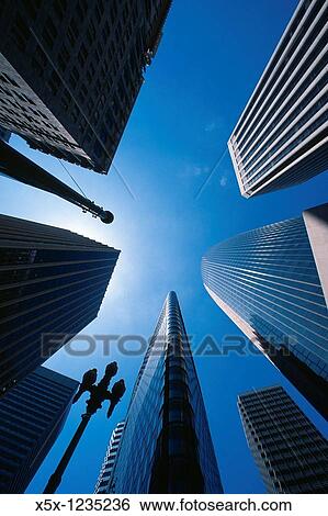 Stock Photograph - Tall buildings in San Francisco financial district. Fotosearch