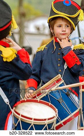Stock Image - Tamborrada. Basque folklore. Fiestas de la Cruz. Legazpi. Gipuzcoa. Basque Country. Spain. Fotosearch
