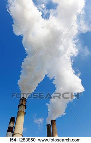 Stock Image - Tampa Electric Company coal fired electrical power plant, Florida. Fotosearch