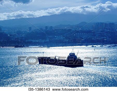 Tanker in the port of Las Palmas, Gran Canaria, Spain View Large Photo Image Stock Image - Tanker in the port of Las Palmas, Gran Canaria, Spain. Fotosearch