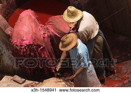 tannery, medina, Fes, Morocco View Large Photo Image Stock Image - tannery, medina, Fes, Morocco. Fotosearch