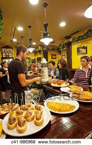 Tapas at Bar Borda Berri, San Sebastian, Guipuzcoa, Basque Country, Spain View Large Photo Image Stock Photo - Tapas at Bar Borda Berri, San Sebastian, Guipuzcoa, Basque Country, Spain. Fotosearch