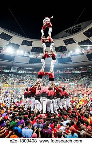 ? Tarragona, Spain, october 6 and 7 2012 Contest XXIV Castellers human towers The castellers are UNESCO World Heritage? View Large Photo Image Stock Photo - ? Tarragona, Spain, october 6 and 7 2012 Contest XXIV Castellers human towers The castellers are UNESCO World Heritage?. Fotosearch
