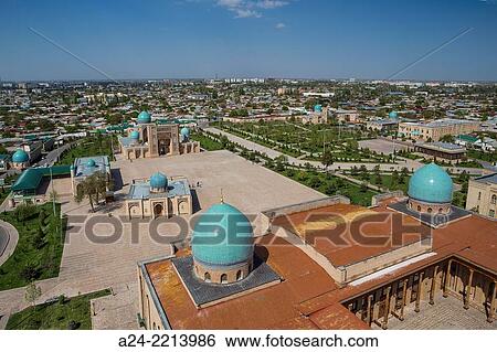 Tashkent City, Uzbekistan, Hazrat Imam Complex. Moyie Mubarak Library and Museum. View Large Photo Image Stock Photograph - Tashkent City, Uzbekistan, Hazrat Imam Complex. Moyie Mubarak Library and Museum.. Fotosearch