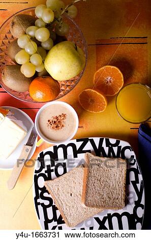 tasty and healthy breakfast to start the day off View Large Photo Image Stock Image - tasty and healthy breakfast to start the day off. Fotosearch