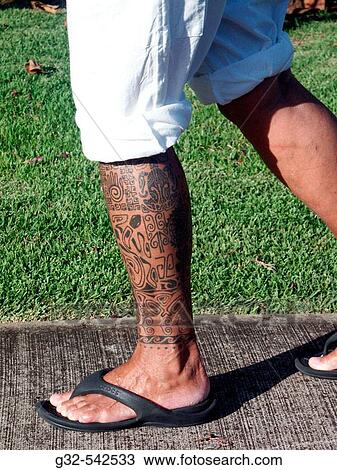 tattooed leg View Large Photo Image Stock Image - tattooed leg. Fotosearch