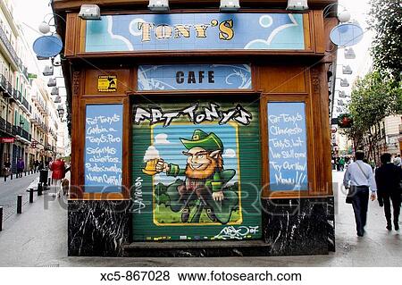 Tavern, Madrid, Spain View Large Photo Image Stock Photo - Tavern, Madrid, Spain. Fotosearch