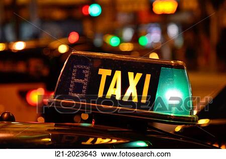 Taxi. Barcelona, Catalonia, Spain. View Large Photo Image Stock Image - Taxi. Barcelona, Catalonia, Spain.. Fotosearch