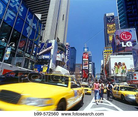Taxi cabs, Times square, Midtown, Manhattan, New York, USA View Large Photo Image Stock Image - Taxi cabs, Times square, Midtown, Manhattan, New York, USA. Fotosearch