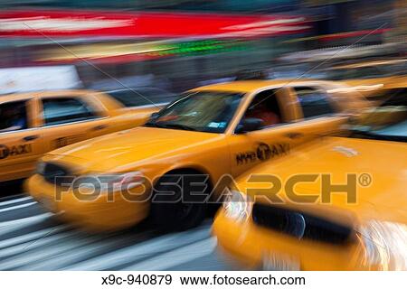 Taxi in New York City View Large Photo Image Stock Photo - Taxi in New York City. Fotosearch