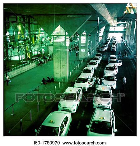 Taxis in T4, Airport in Madrid, Spain View Large Photo Image Stock Image - Taxis in T4, Airport in Madrid, Spain. Fotosearch