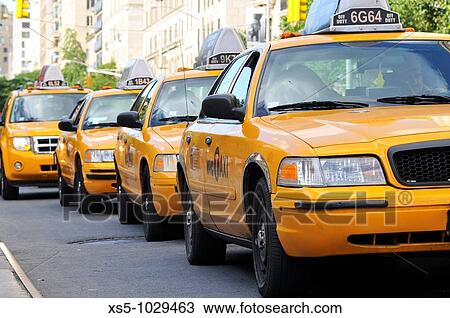 taxis new york View Large Photo Image Stock Image - taxis new york. Fotosearch