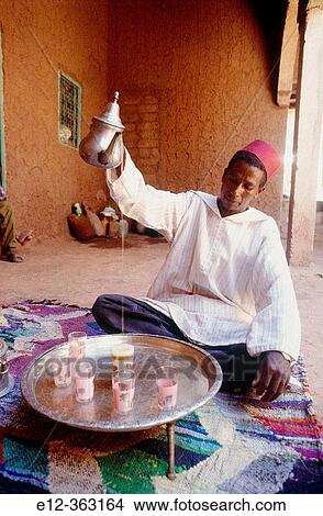 Tea time. Roses valley producer. M? Gouna. South. Morocco. View Large Photo Image Picture - Tea time. Roses valley producer. M? Gouna. South. Morocco.. Fotosearch