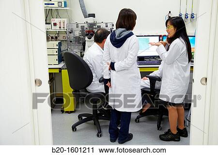 Teacher and students. Inverted optical microscope. View Large Photo Image Stock Image - Teacher and students. Inverted optical microscope.. Fotosearch