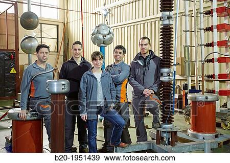 Team. High Voltage Electric Laboratory. Certification of electrical equipment. Technological Services to Industry. Tecnalia Research & innovation, Bizkaia, Basque Country, Spain. View Large Photo Image Stock Photo - Team. High Voltage Electric Laboratory. Certification of electrical equipment. Technological Services to Industry. Tecnalia Research & innovation, Bizkaia, Basque Country, Spain.. Fotosearch
