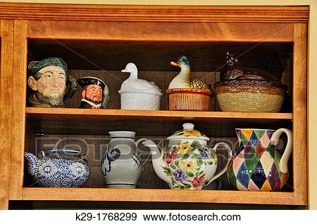 Teapots on a kitchen shelf, Vernon, BC, Canada View Large Photo Image Stock Photo - Teapots on a kitchen shelf, Vernon, BC, Canada. Fotosearch