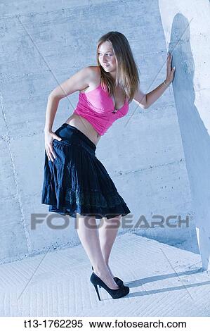 Stock Photography - Teasing young woman. Fotosearch