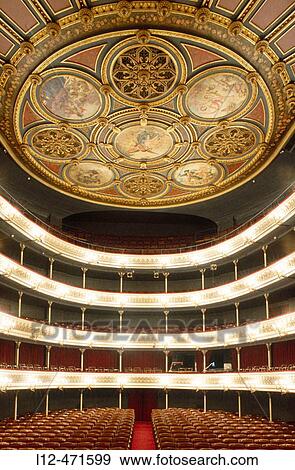 Stock Photo - Teatro Principal, Zaragoza. Arag? n, Spain. Fotosearch