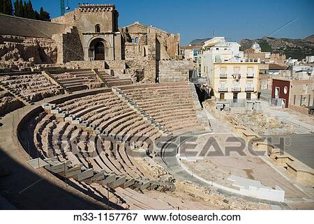 Teatro Romano CARTAGENA CIUDAD region Murcia ESPA? A Roman Theater CARTAGENA CITY Murcia region SPAIN View Large Photo Image Stock Photo - Teatro Romano CARTAGENA CIUDAD region Murcia ESPA? A Roman Theater CARTAGENA CITY Murcia region SPAIN. Fotosearch