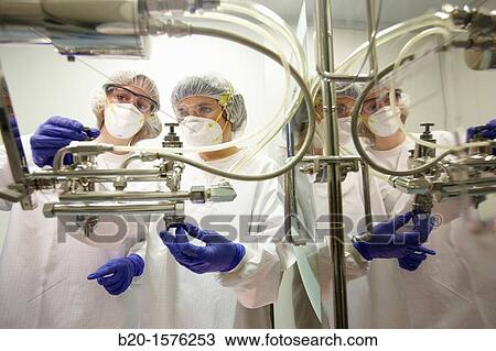 Technicians performing maintenance functions on a solid coating machine, Clean room, Pharmaceutical plant, Drug manufacturing plant, Pharmacy, Area Health, Tecnalia Research & Innovation, Araba Technology Park, Miano, Basque Country, Spain View Large Photo Image Stock Image - Technicians performing maintenance functions on a solid coating machine, Clean room, Pharmaceutical plant, Drug manufacturing plant, Pharmacy, Area Health, Tecnalia Research & Innovation, Araba Technology Park, Miano, Basque Country, Spain. Fotosearch