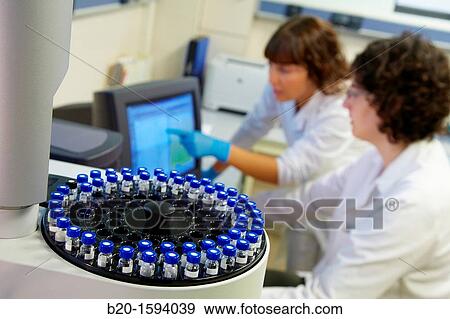 Tecnalia Researchers carried out analysis by gas chromatography and mass spectrometry View Large Photo Image Stock Photo - Tecnalia Researchers carried out analysis by gas chromatography and mass spectrometry. Fotosearch