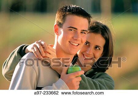 Stock Image - Teen couple. Fotosearch