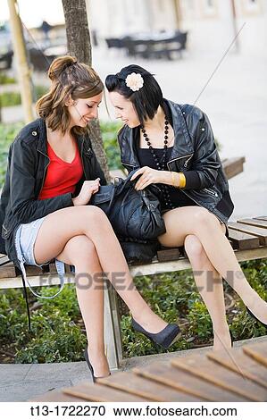 Teen girfriends in the park View Large Photo Image Stock Image - Teen girfriends in the park. Fotosearch