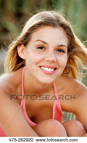 Teen girl (age 19) View Large Photo Image Stock Image - Teen girl (age 19). Fotosearch