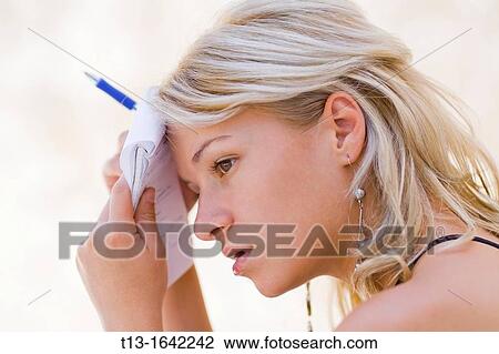 Teen girl concerned View Large Photo Image Stock Image - Teen girl concerned. Fotosearch