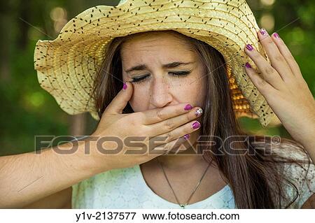 Teen girl in a park. View Large Photo Image Stock Photo - Teen girl in a park.. Fotosearch