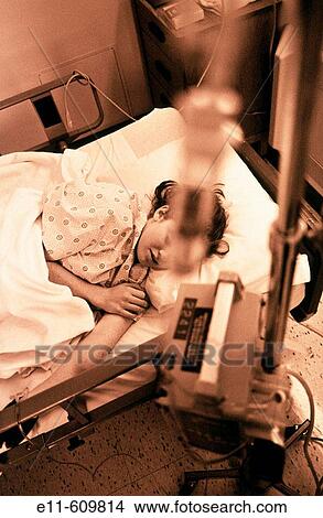 Teen girl in hospital bed View Large Photo Image Picture - Teen girl in hospital bed. Fotosearch