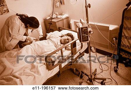 Teen girl in hospital bed View Large Photo Image Stock Photo - Teen girl in hospital bed. Fotosearch