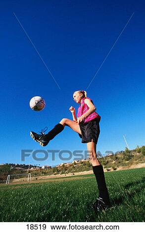 Teen girl soccer View Large Photo Image Stock Photo - Teen girl soccer. Fotosearch