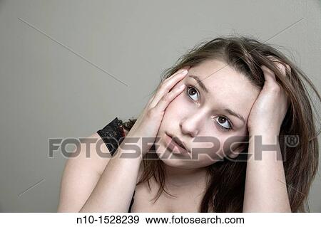 Teen girl View Large Photo Image Stock Photo - Teen girl. Fotosearch