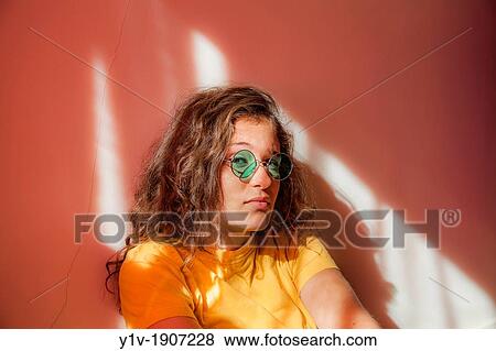 Teen girl wearing sunglasses View Large Photo Image Stock Photo - Teen girl wearing sunglasses. Fotosearch