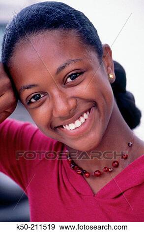 Teen girl with smile, Cura? ao, Netherlands Antilles View Large Photo Image Stock Photo - Teen girl with smile, Cura? ao, Netherlands Antilles. Fotosearch
