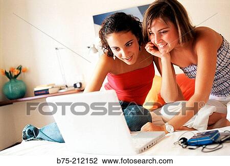 Stock Image - Teen girls. Fotosearch