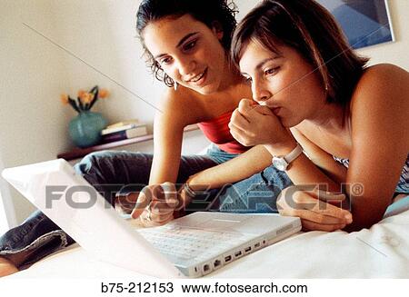 Stock Image - Teen girls. Fotosearch