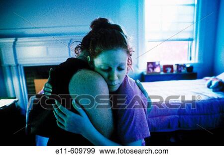 Teen mother and daughter View Large Photo Image Stock Photo - Teen mother and daughter. Fotosearch