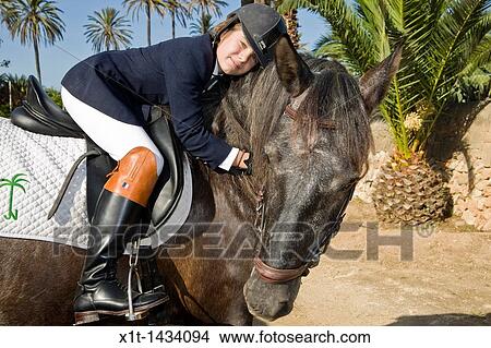 Picture - Teen riding.. Fotosearch
