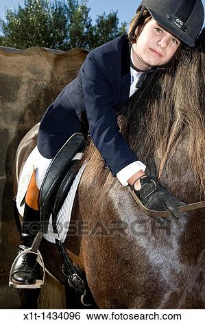 Teen riding. View Large Photo Image Stock Photograph - Teen riding.. Fotosearch
