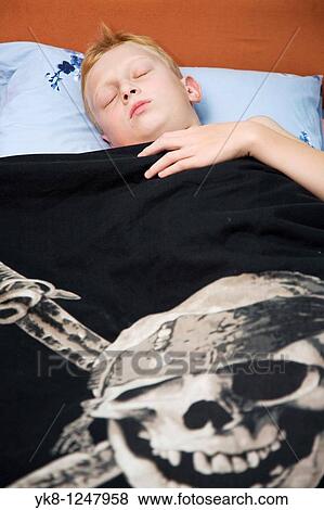 Teenage Boy Sleping in Bed View Large Photo Image Stock Photo - Teenage Boy Sleping in Bed. Fotosearch