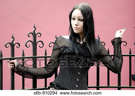Teenage female goth portrait View Large Photo Image Picture - Teenage female goth portrait. Fotosearch